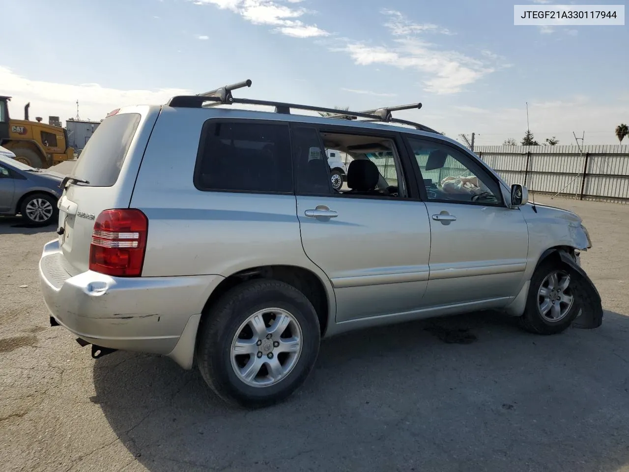 2003 Toyota Highlander Limited VIN: JTEGF21A330117944 Lot: 74874014