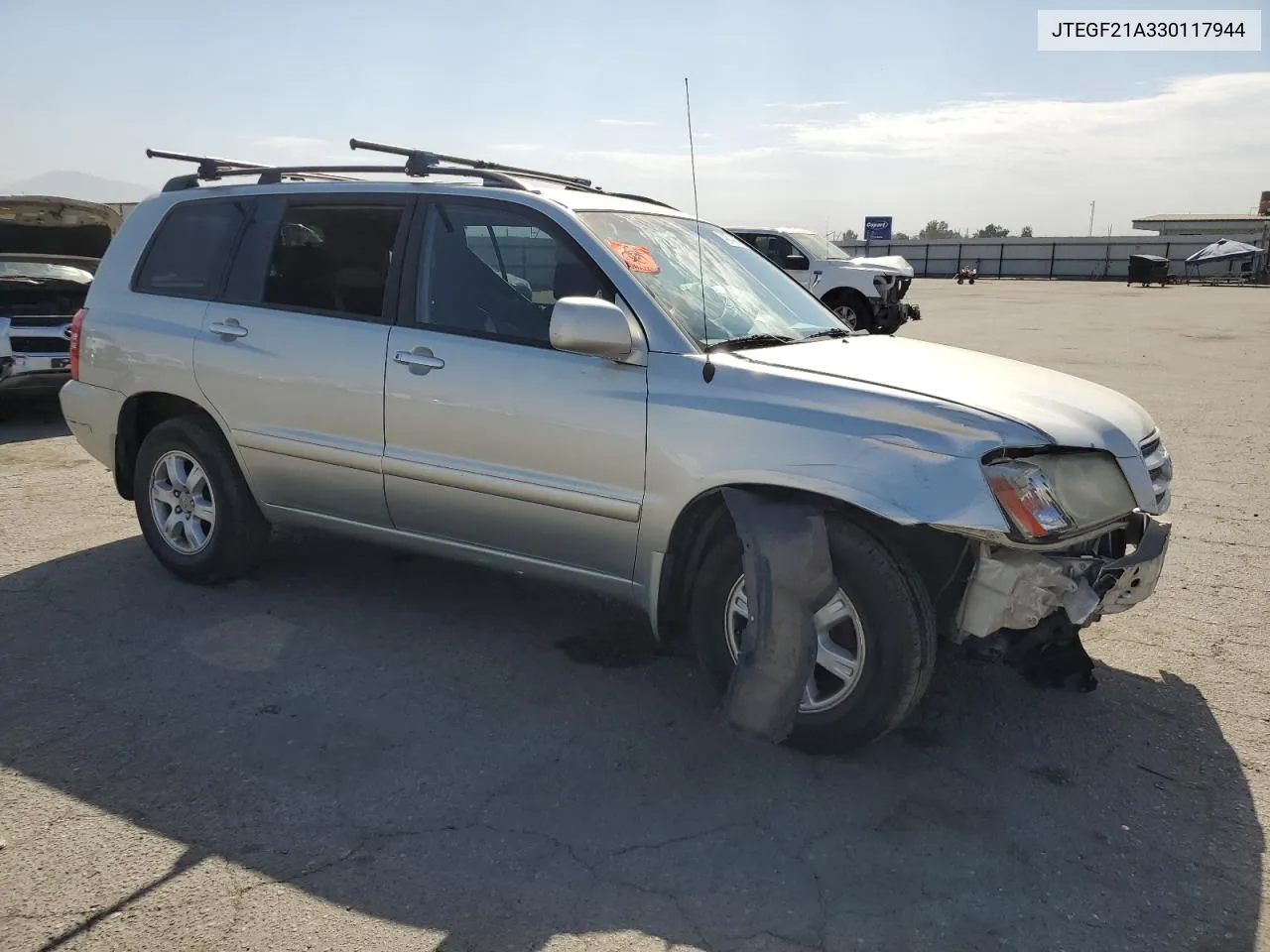 2003 Toyota Highlander Limited VIN: JTEGF21A330117944 Lot: 74874014