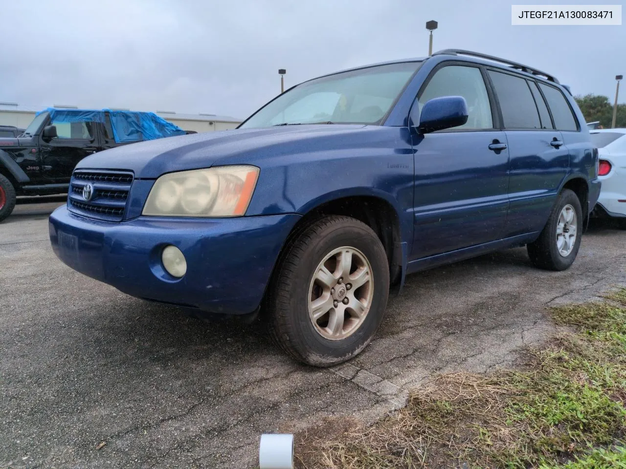 2003 Toyota Highlander Limited VIN: JTEGF21A130083471 Lot: 74885874