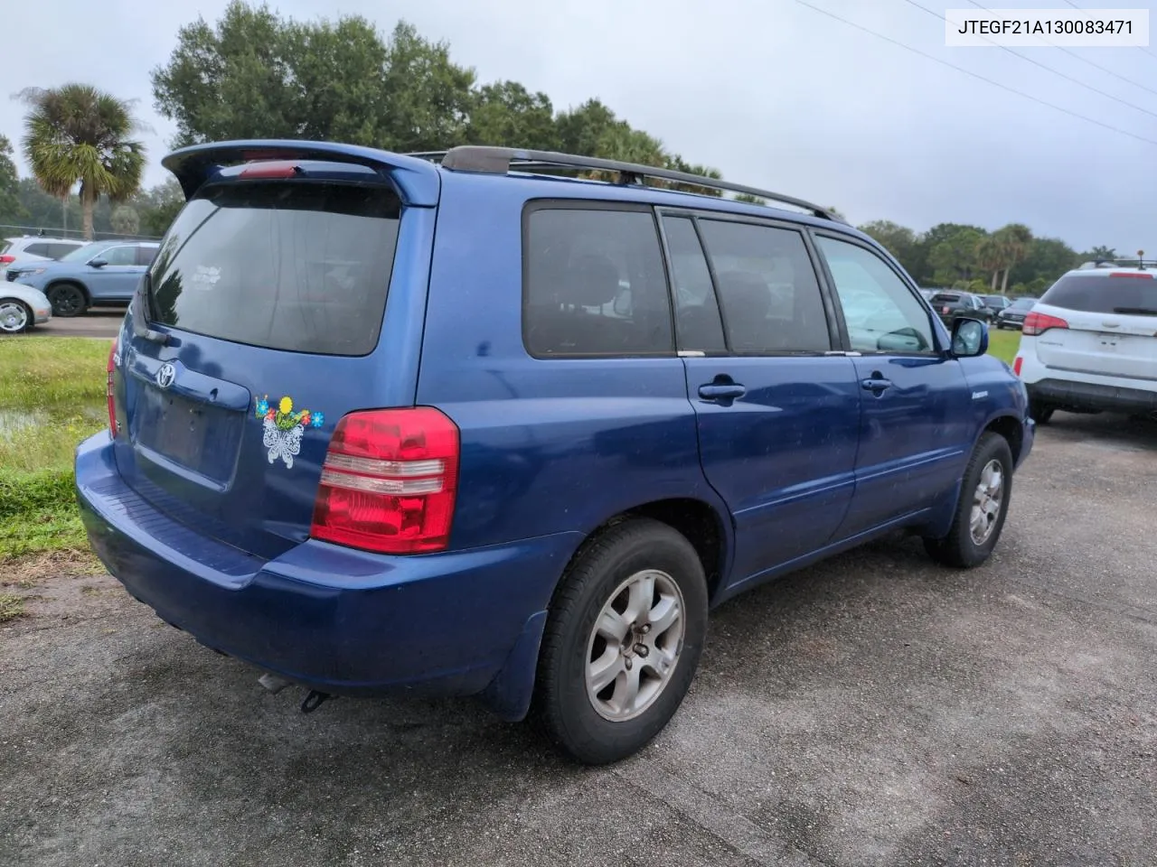 2003 Toyota Highlander Limited VIN: JTEGF21A130083471 Lot: 74885874