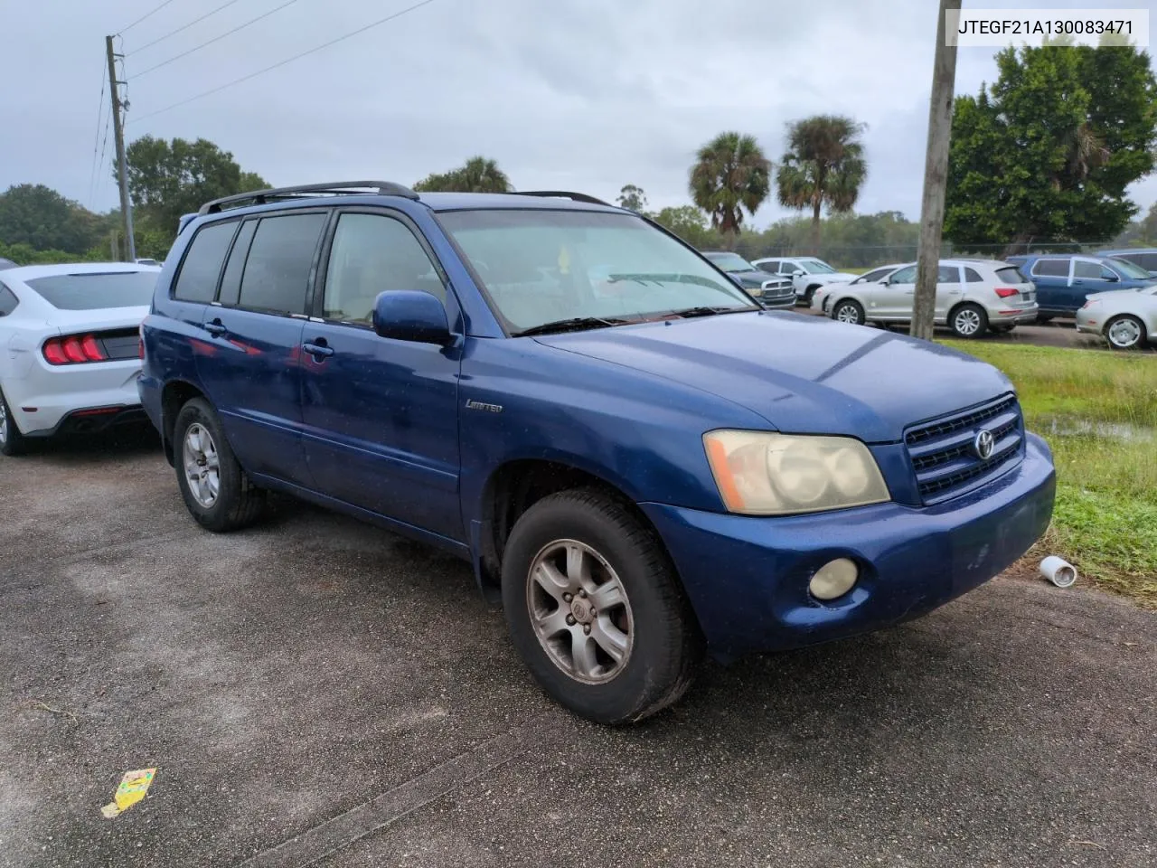 2003 Toyota Highlander Limited VIN: JTEGF21A130083471 Lot: 74885874