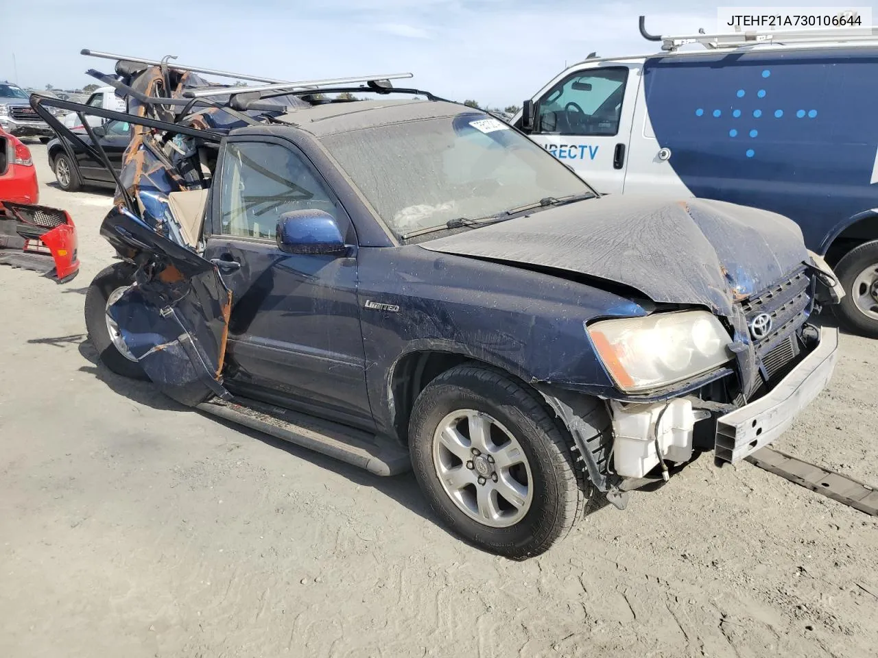 2003 Toyota Highlander Limited VIN: JTEHF21A730106644 Lot: 75513214