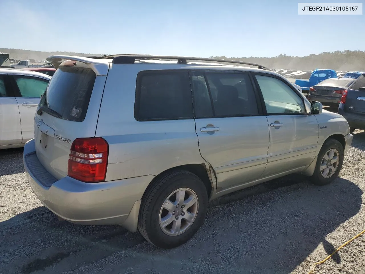 2003 Toyota Highlander Limited VIN: JTEGF21A030105167 Lot: 76381964