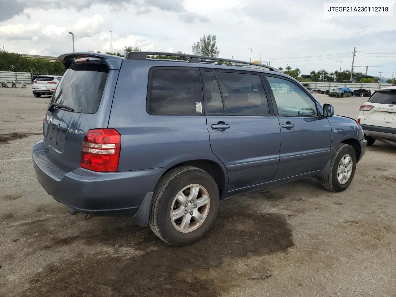 2003 Toyota Highlander Limited VIN: JTEGF21A230112718 Lot: 76405174