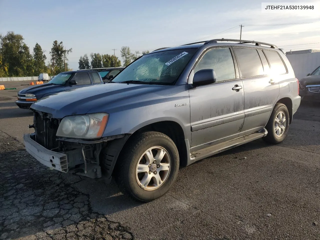 2003 Toyota Highlander Limited VIN: JTEHF21A530139948 Lot: 76985034