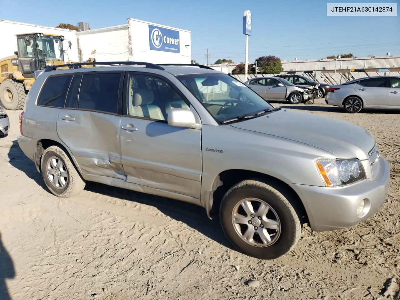 2003 Toyota Highlander Limited VIN: JTEHF21A630142874 Lot: 77074364