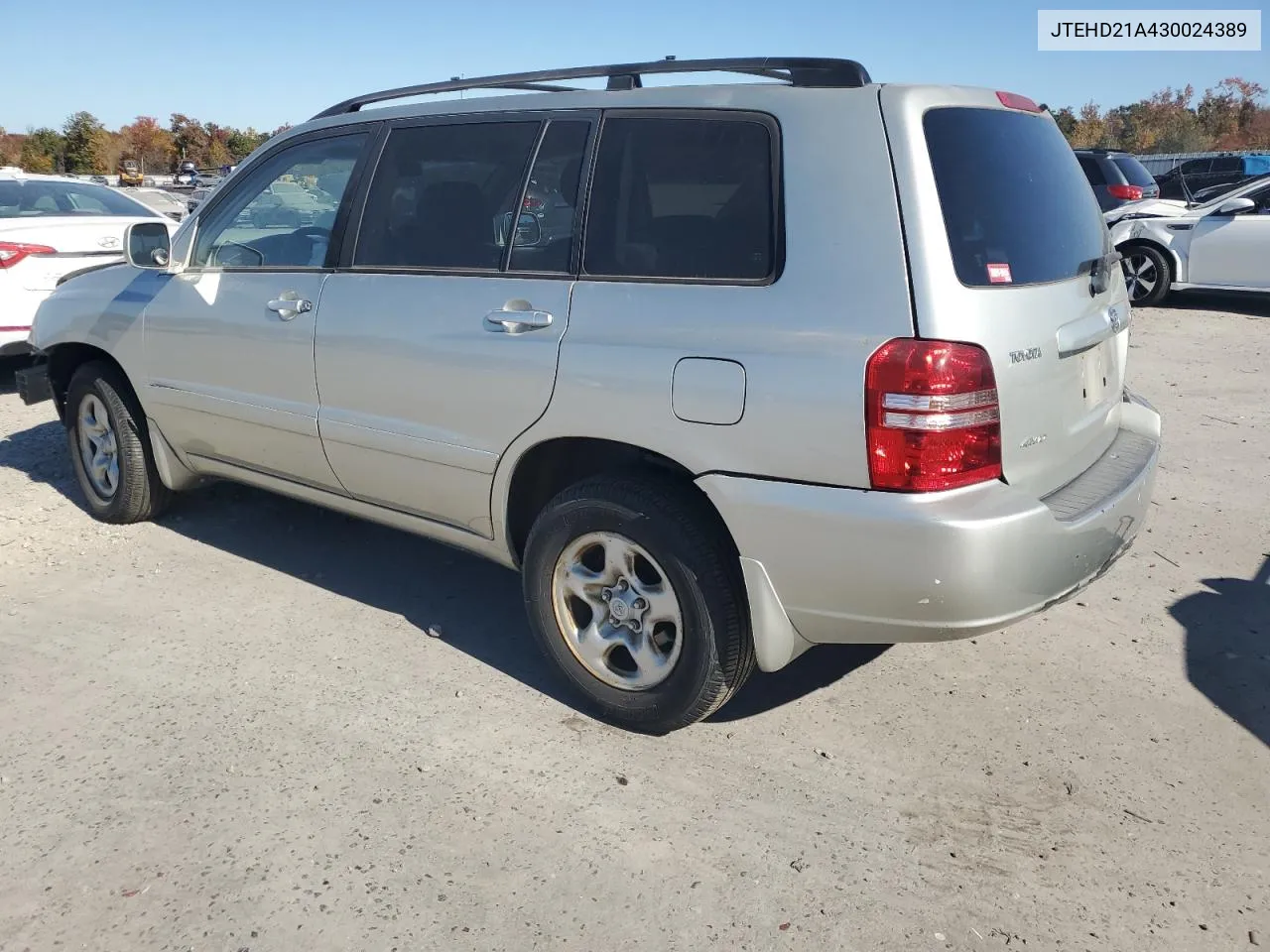 2003 Toyota Highlander VIN: JTEHD21A430024389 Lot: 77221924