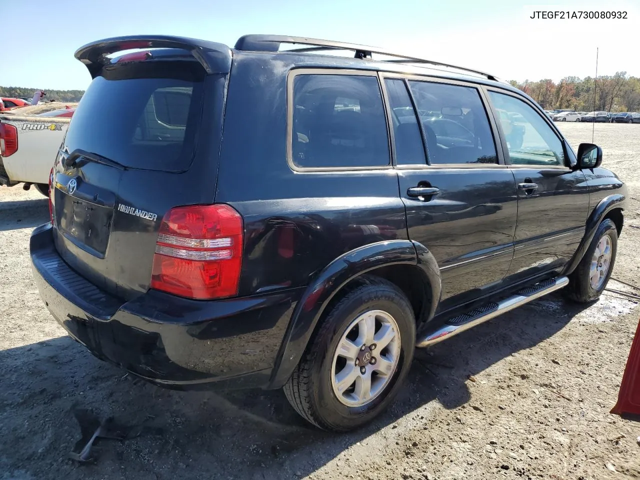 2003 Toyota Highlander Limited VIN: JTEGF21A730080932 Lot: 77330374