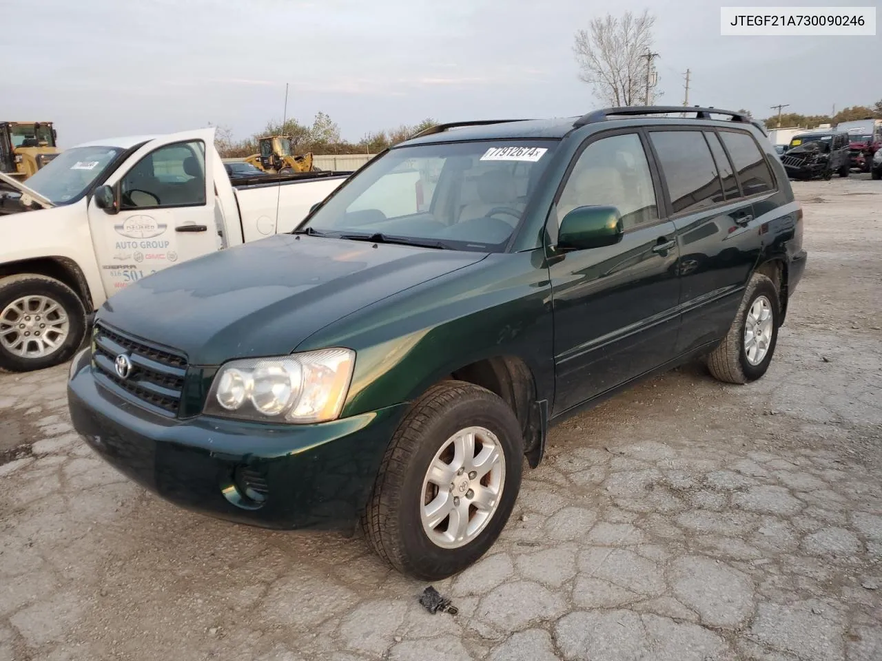 2003 Toyota Highlander Limited VIN: JTEGF21A730090246 Lot: 77912674