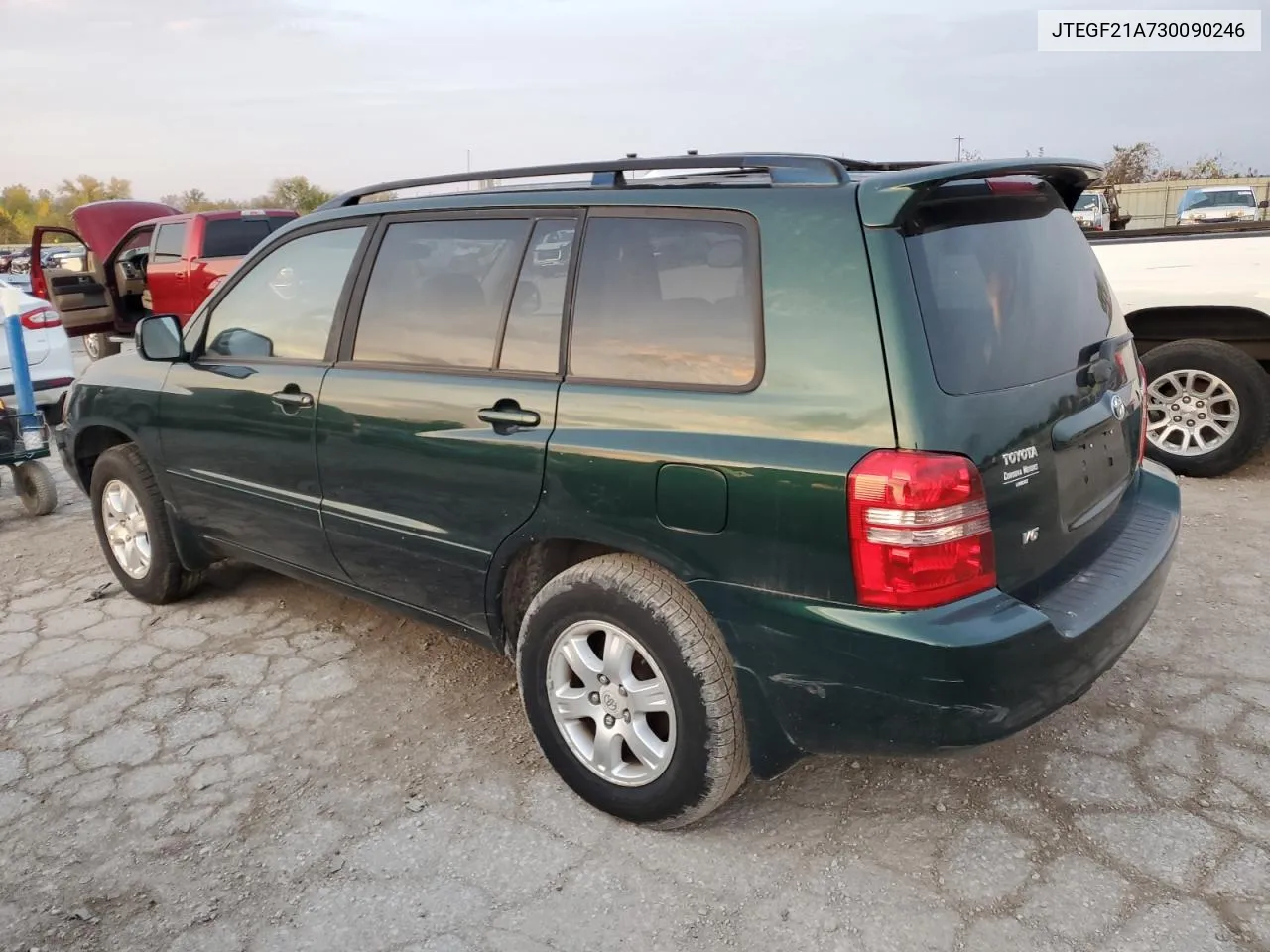 2003 Toyota Highlander Limited VIN: JTEGF21A730090246 Lot: 77912674