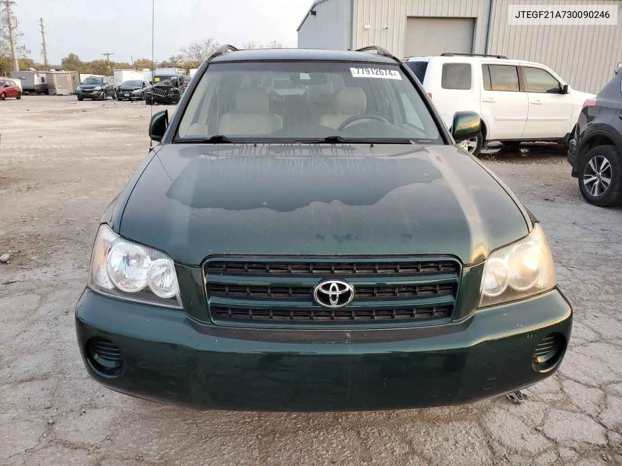 2003 Toyota Highlander Limited VIN: JTEGF21A730090246 Lot: 77912674