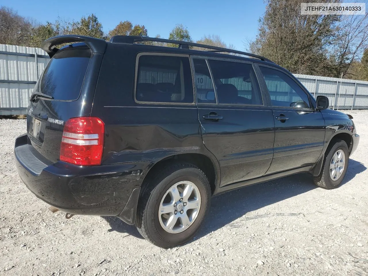 2003 Toyota Highlander Limited VIN: JTEHF21A630140333 Lot: 78588314