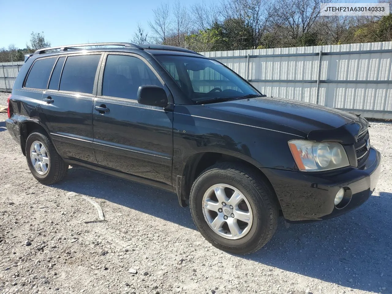 2003 Toyota Highlander Limited VIN: JTEHF21A630140333 Lot: 78588314