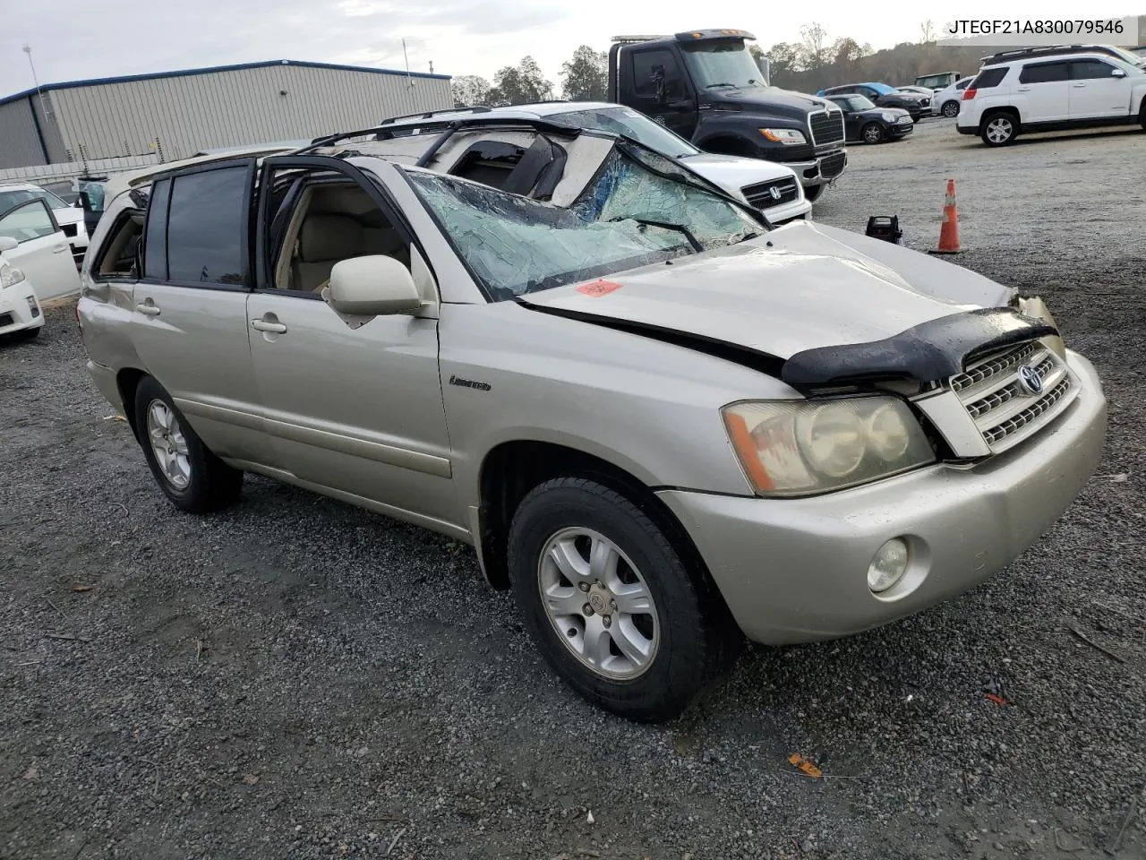 2003 Toyota Highlander Limited VIN: JTEGF21A830079546 Lot: 78663994