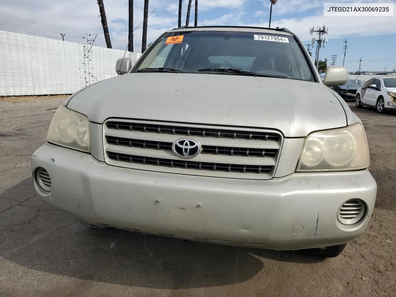 2003 Toyota Highlander VIN: JTEGD21AX30069235 Lot: 79127954