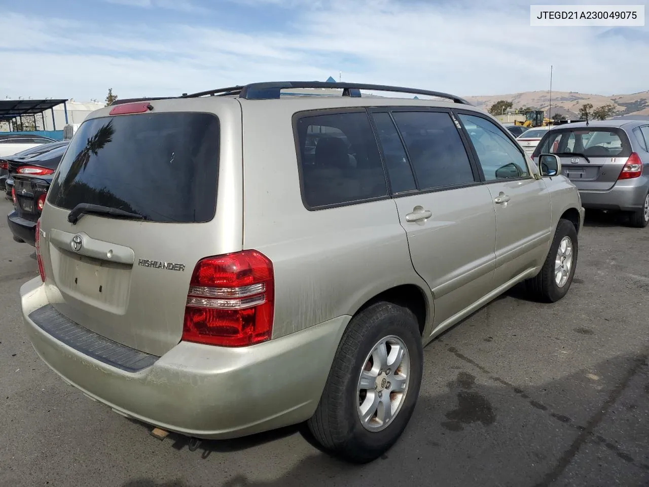 2003 Toyota Highlander VIN: JTEGD21A230049075 Lot: 79354114