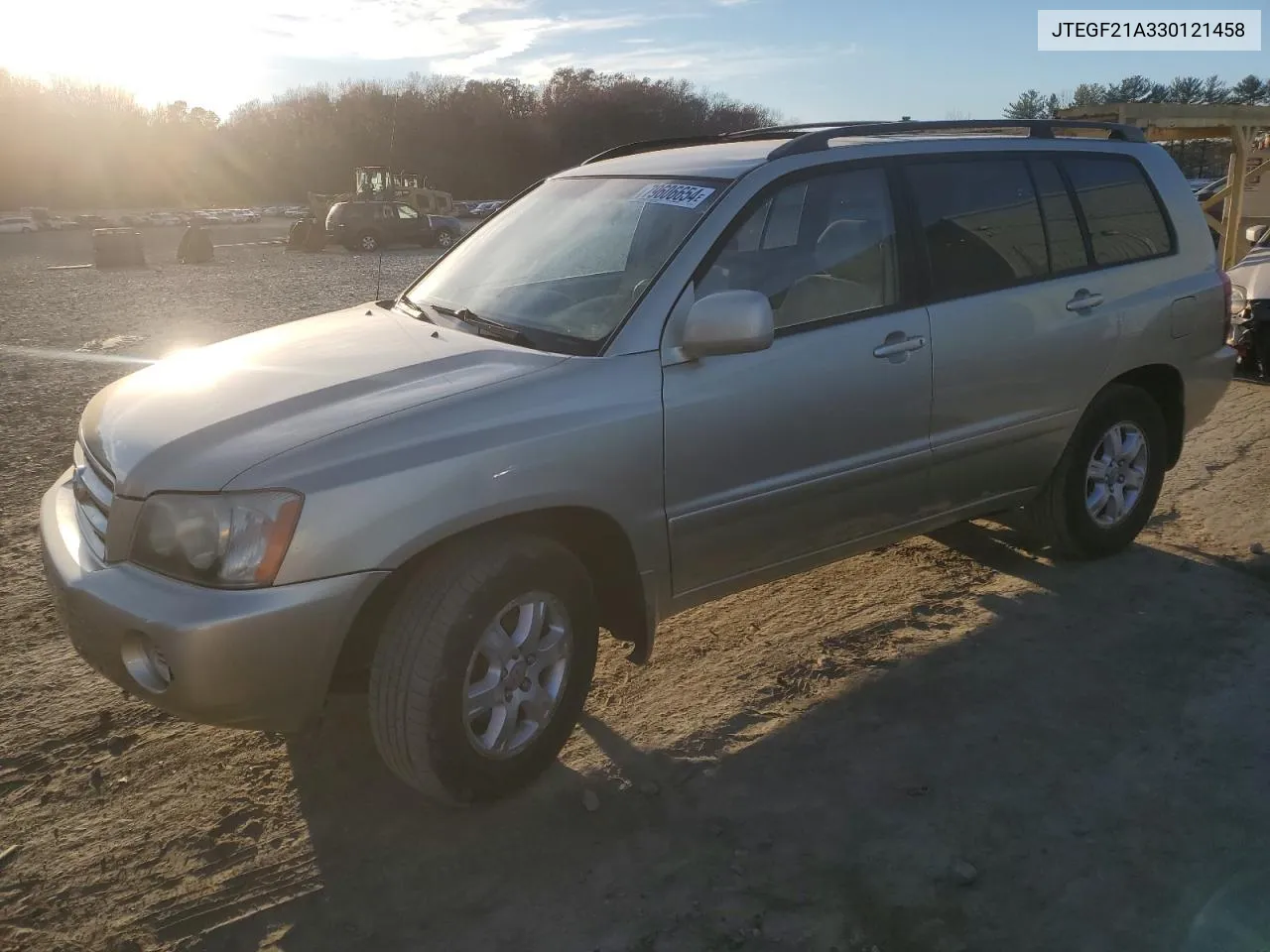 2003 Toyota Highlander Limited VIN: JTEGF21A330121458 Lot: 79606654