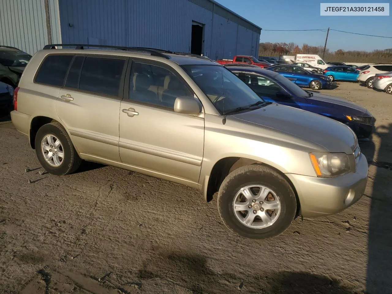 2003 Toyota Highlander Limited VIN: JTEGF21A330121458 Lot: 79606654