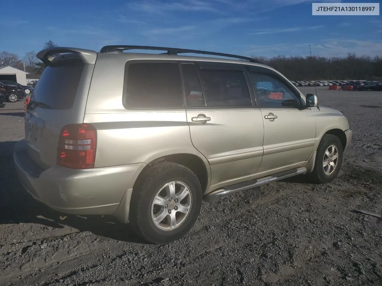 2003 Toyota Highlander Limited VIN: JTEHF21A130118997 Lot: 79909344