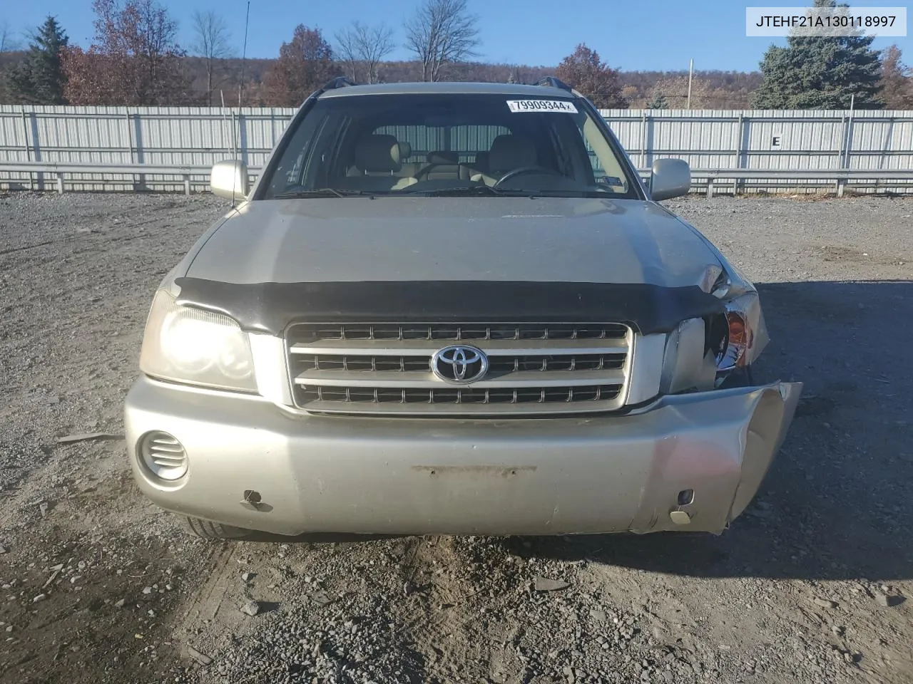 2003 Toyota Highlander Limited VIN: JTEHF21A130118997 Lot: 79909344