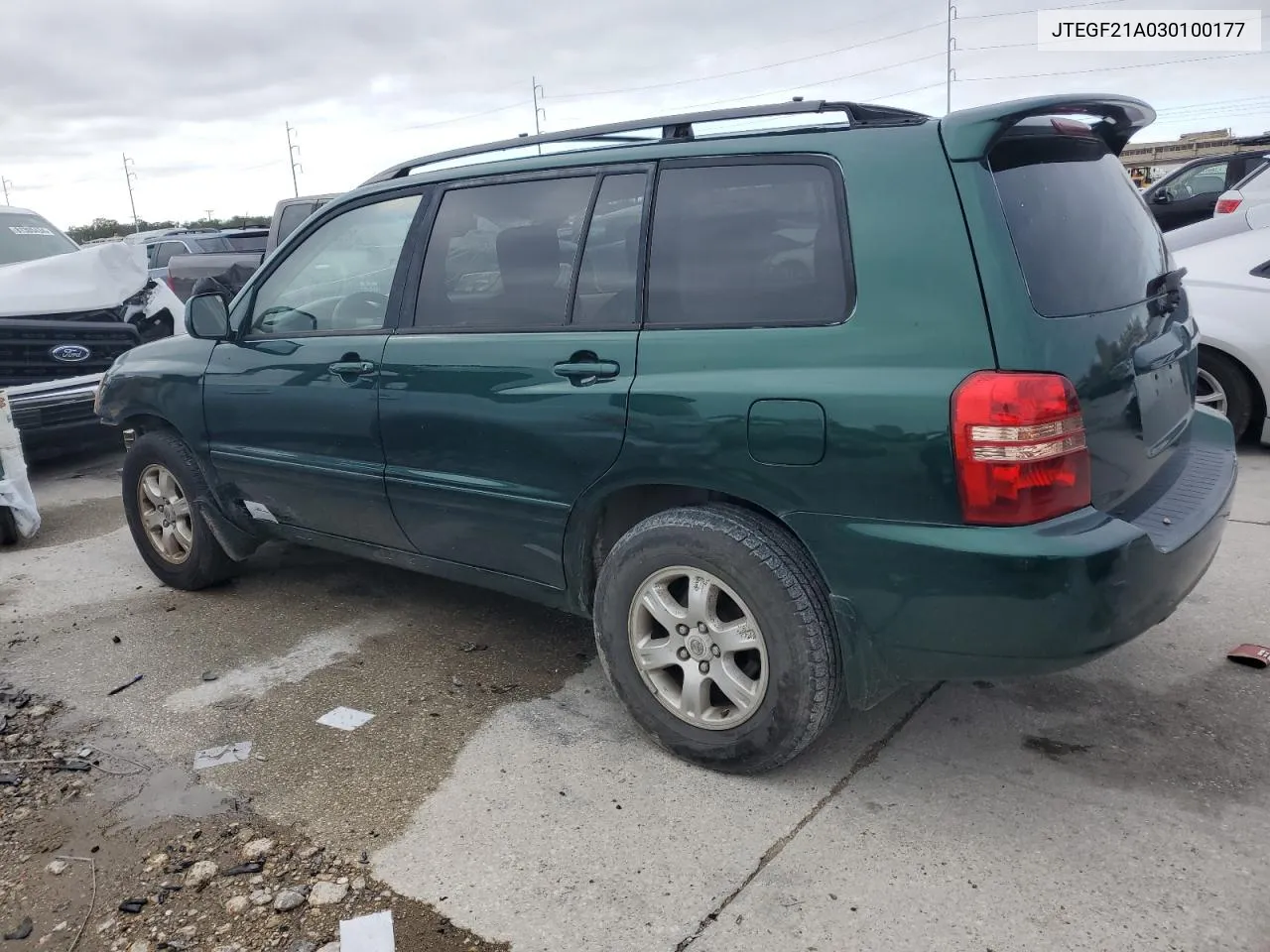 2003 Toyota Highlander Limited VIN: JTEGF21A030100177 Lot: 80033954