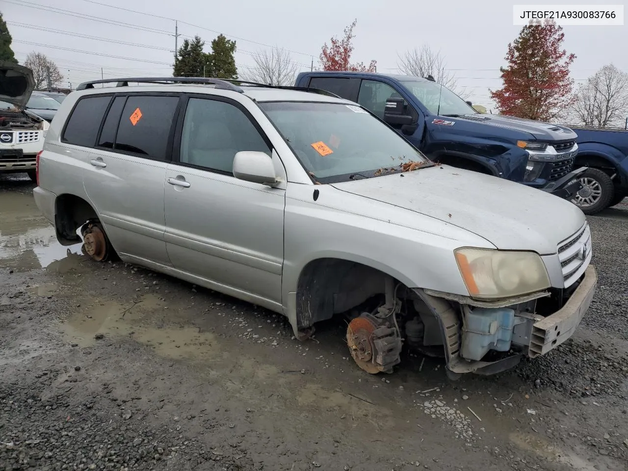 2003 Toyota Highlander Limited VIN: JTEGF21A930083766 Lot: 80216954