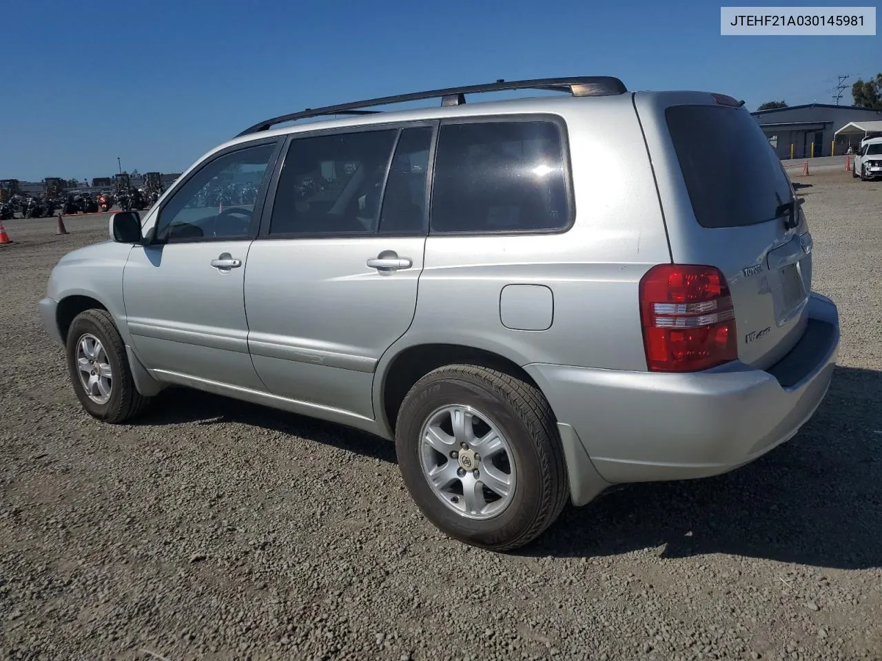 2003 Toyota Highlander Limited VIN: JTEHF21A030145981 Lot: 80490104