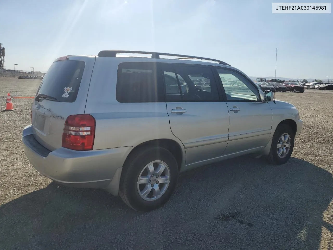 2003 Toyota Highlander Limited VIN: JTEHF21A030145981 Lot: 80490104