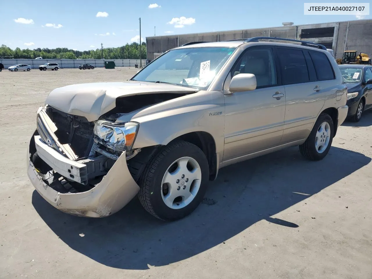 2004 Toyota Highlander VIN: JTEEP21A040027107 Lot: 54594794