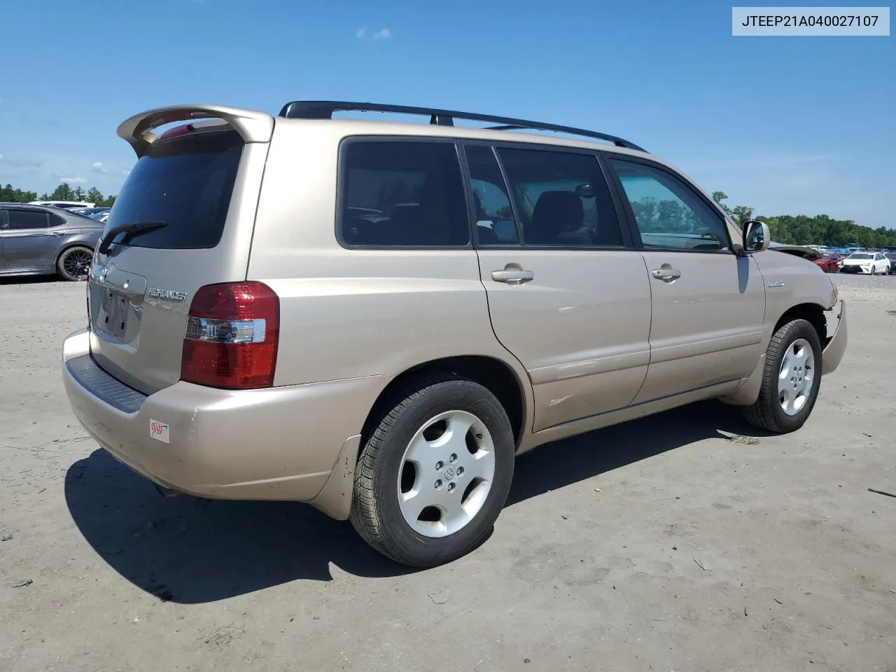 2004 Toyota Highlander VIN: JTEEP21A040027107 Lot: 54594794