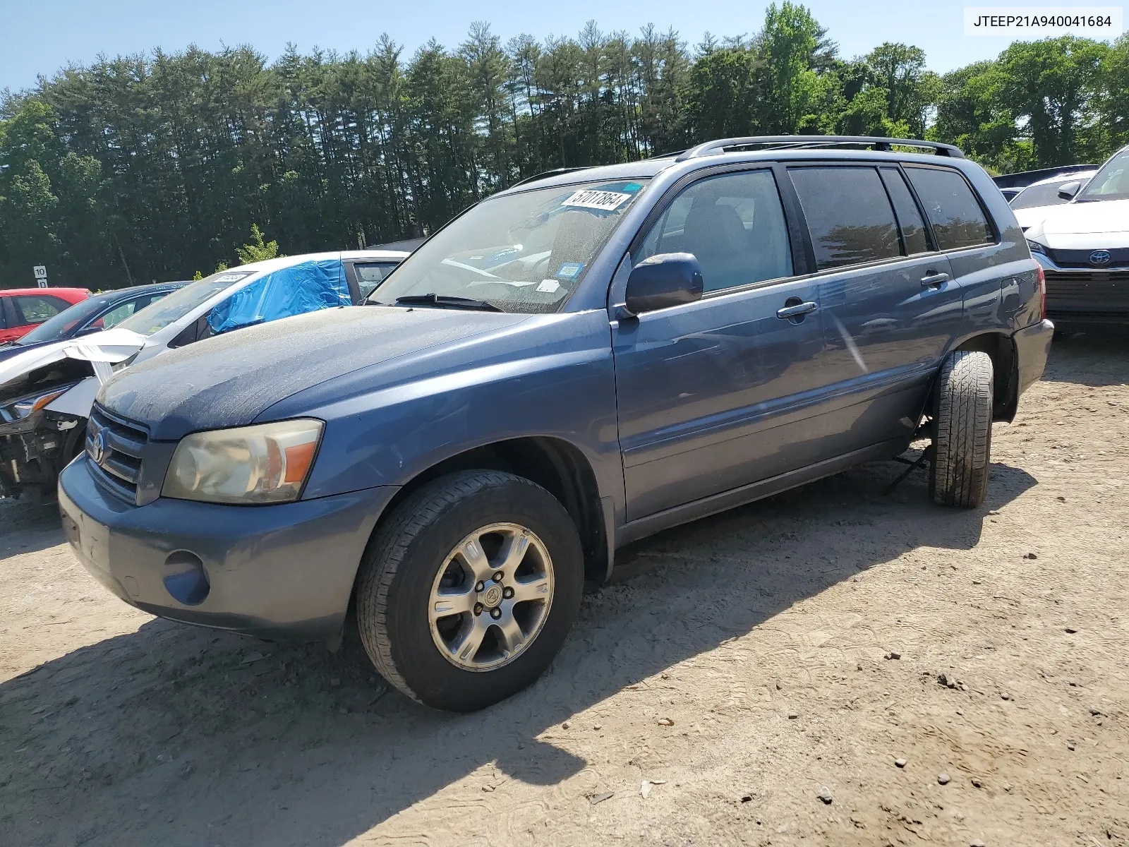 2004 Toyota Highlander VIN: JTEEP21A940041684 Lot: 57017864