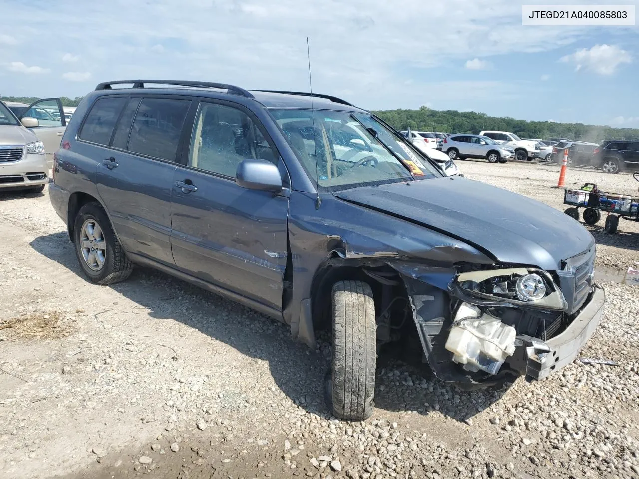 2004 Toyota Highlander VIN: JTEGD21A040085803 Lot: 59709854