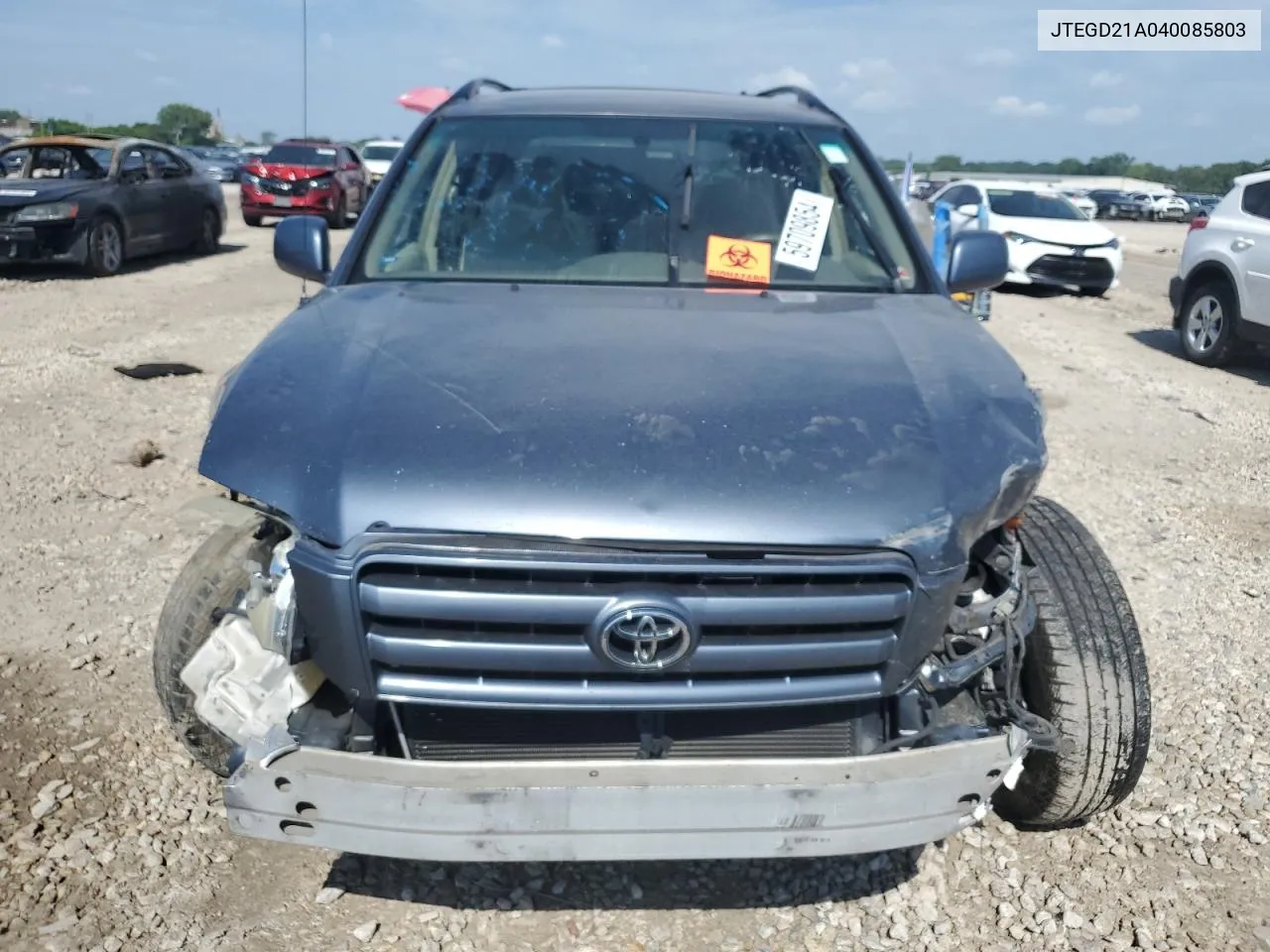 2004 Toyota Highlander VIN: JTEGD21A040085803 Lot: 59709854