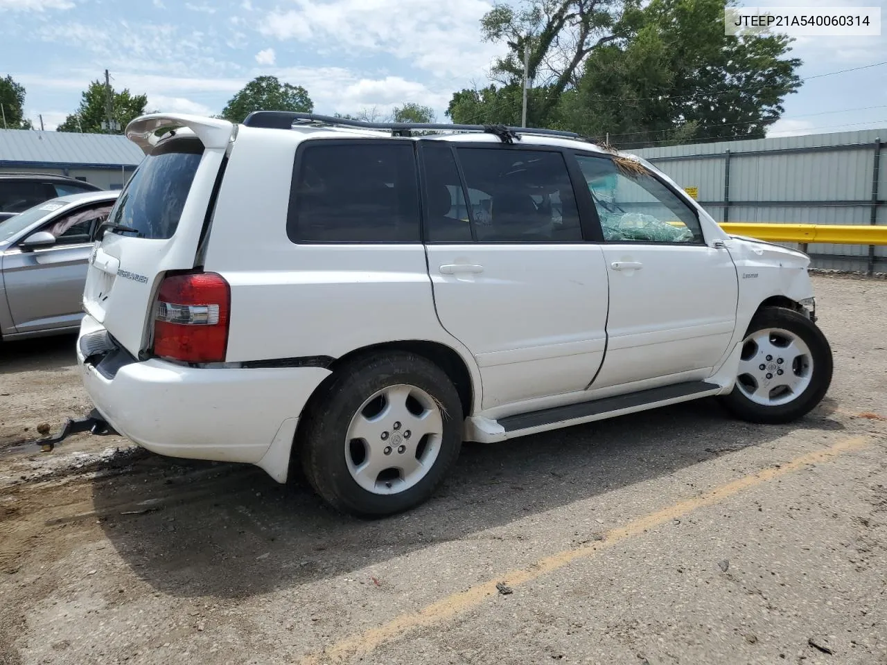 2004 Toyota Highlander VIN: JTEEP21A540060314 Lot: 63508084