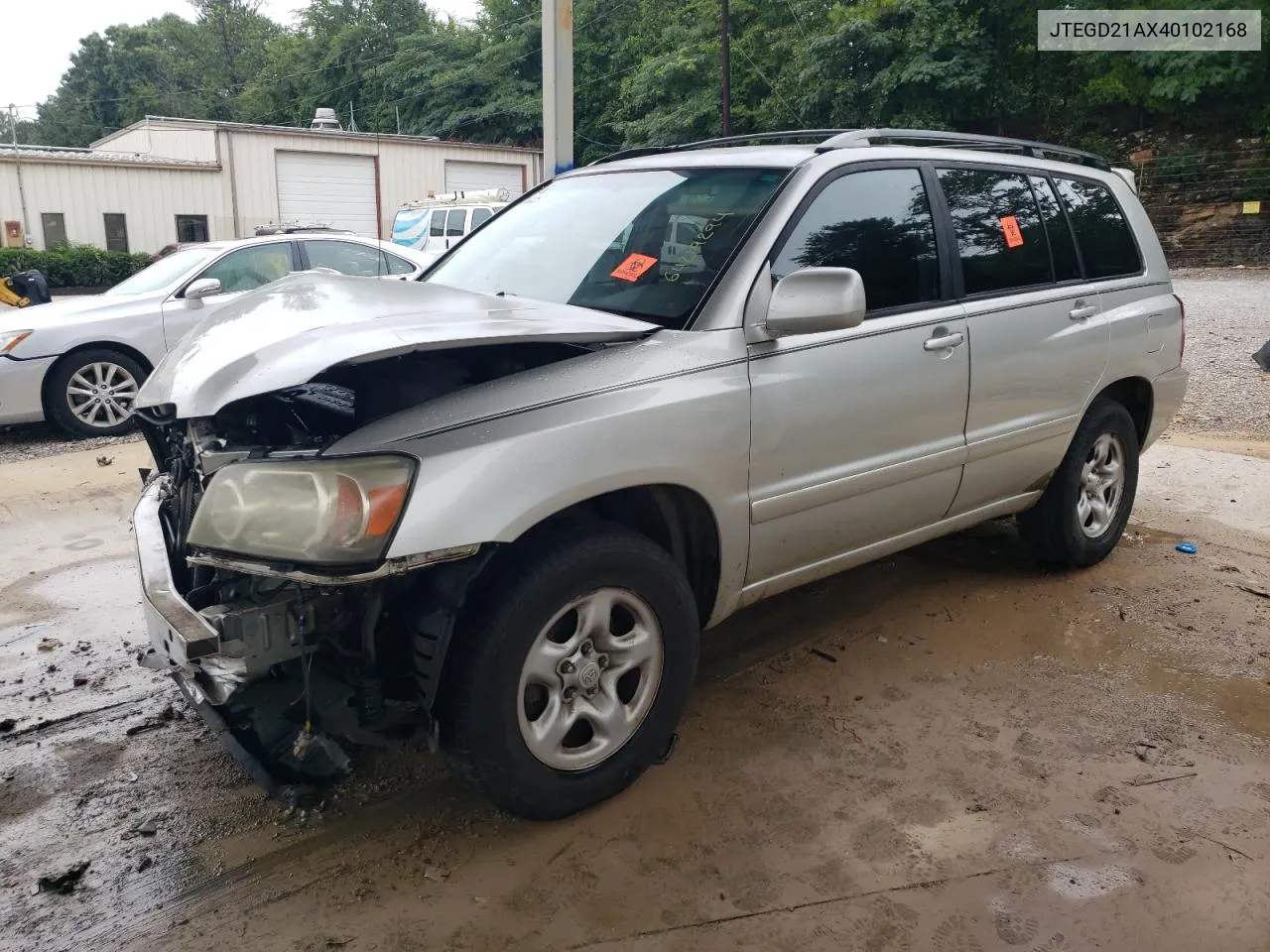 2004 Toyota Highlander VIN: JTEGD21AX40102168 Lot: 64219294