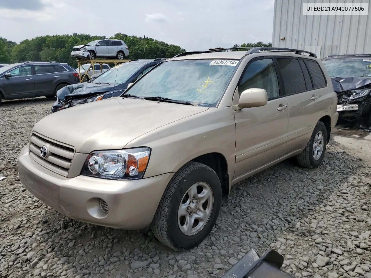 JTEGD21A940077506 2004 Toyota Highlander