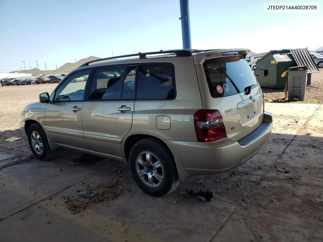 2004 Toyota Highlander Base VIN: JTEDP21A640028709 Lot: 68725354