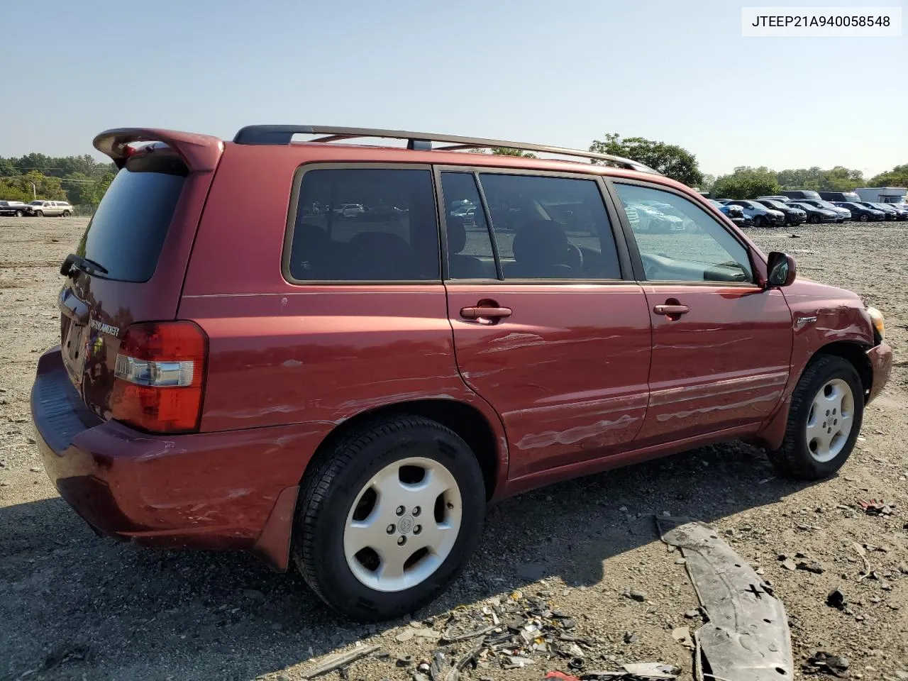 2004 Toyota Highlander VIN: JTEEP21A940058548 Lot: 68827784