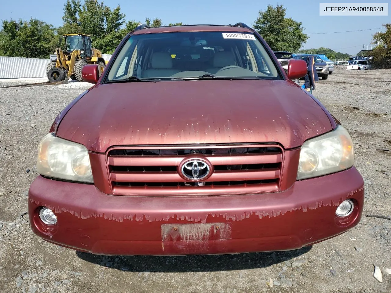 2004 Toyota Highlander VIN: JTEEP21A940058548 Lot: 68827784