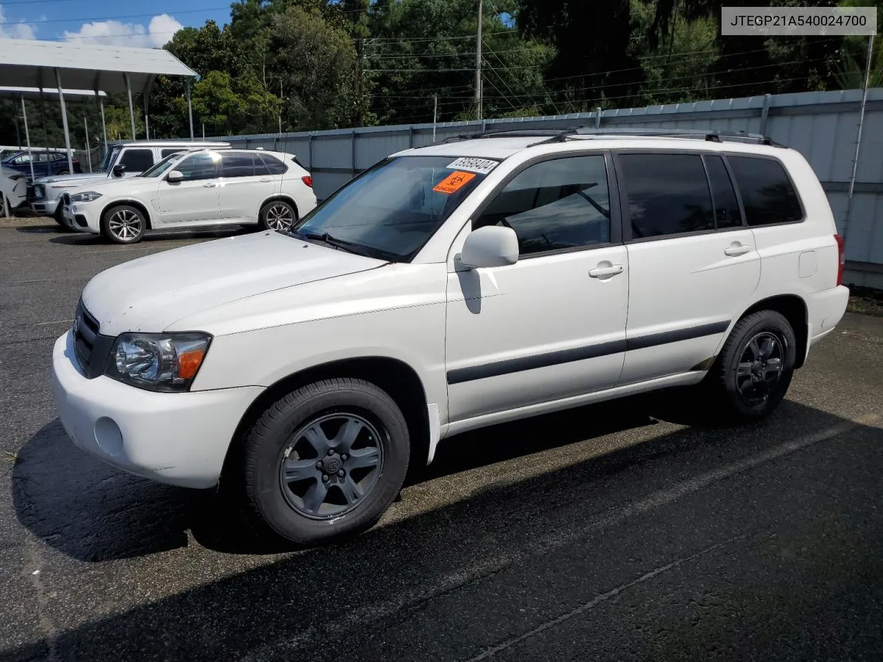 2004 Toyota Highlander Base VIN: JTEGP21A540024700 Lot: 69598404