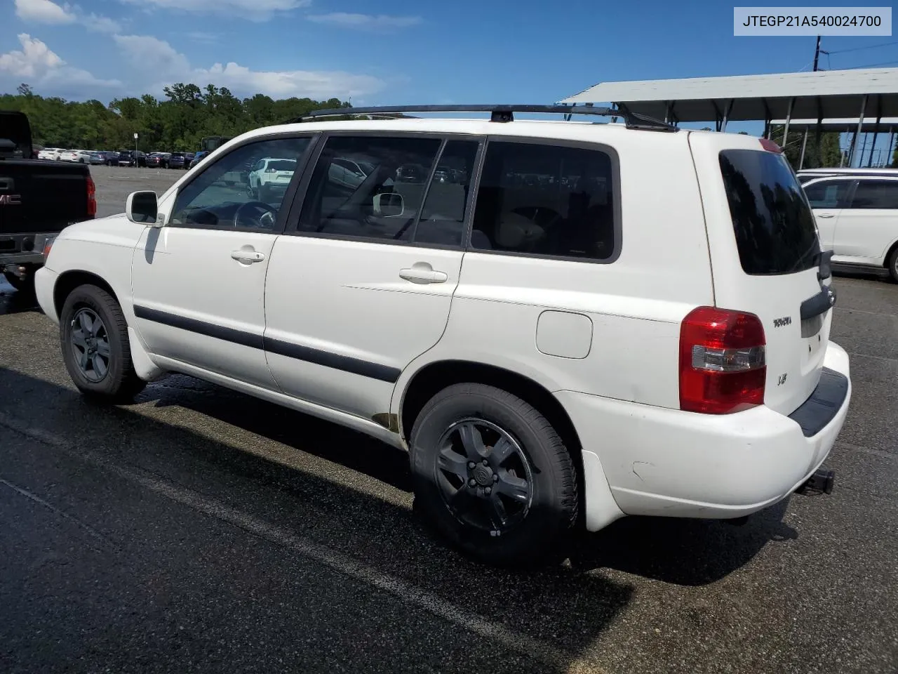 2004 Toyota Highlander Base VIN: JTEGP21A540024700 Lot: 69598404