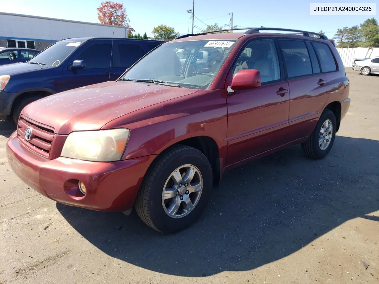 2004 Toyota Highlander Base VIN: JTEDP21A240004326 Lot: 69917674