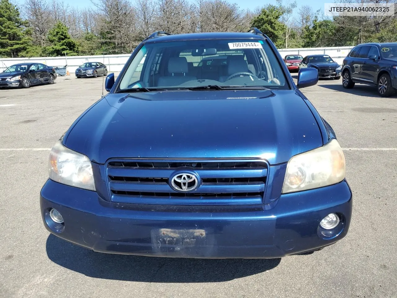 2004 Toyota Highlander VIN: JTEEP21A940062325 Lot: 70079444