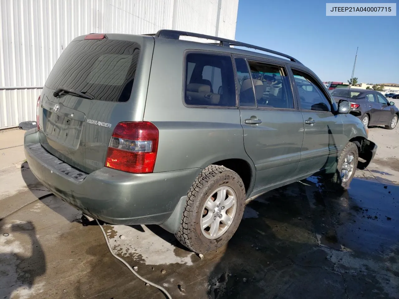 2004 Toyota Highlander VIN: JTEEP21A040007715 Lot: 70883004