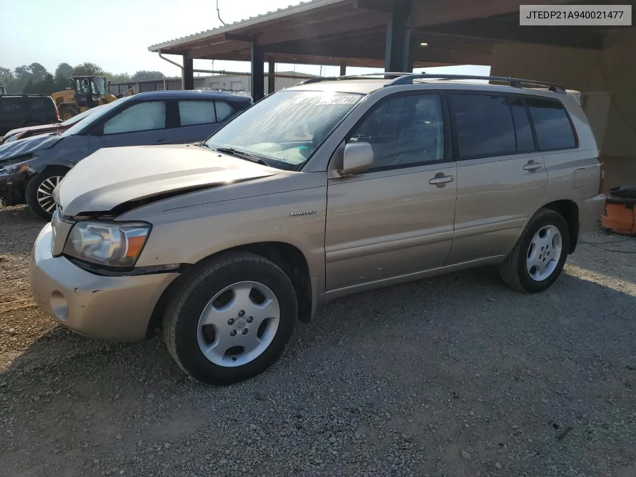 2004 Toyota Highlander Base VIN: JTEDP21A940021477 Lot: 72550714