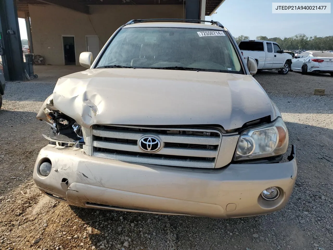 2004 Toyota Highlander Base VIN: JTEDP21A940021477 Lot: 72550714