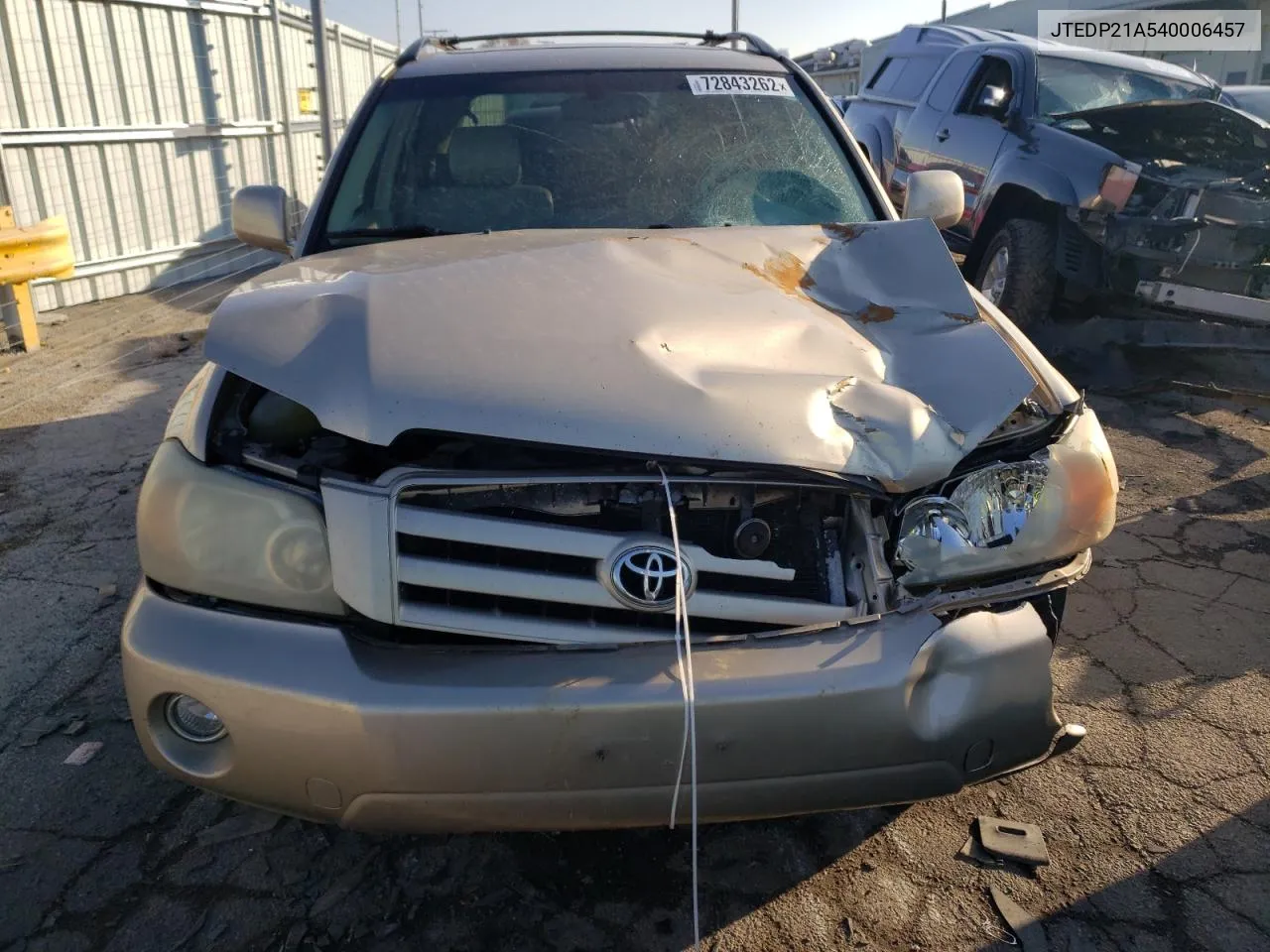 2004 Toyota Highlander Base VIN: JTEDP21A540006457 Lot: 72843262