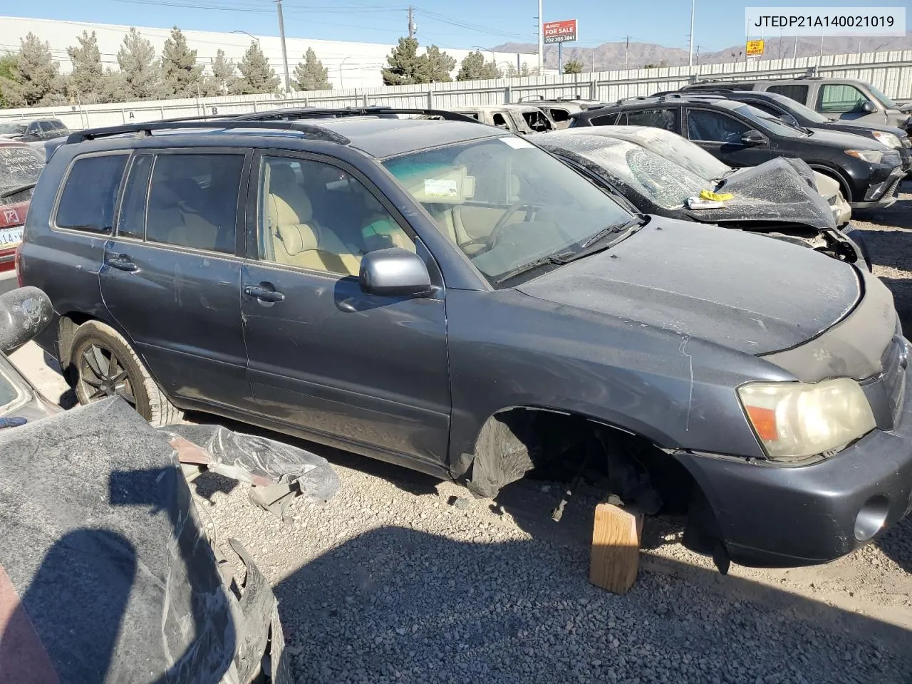 2004 Toyota Highlander Base VIN: JTEDP21A140021019 Lot: 73818154