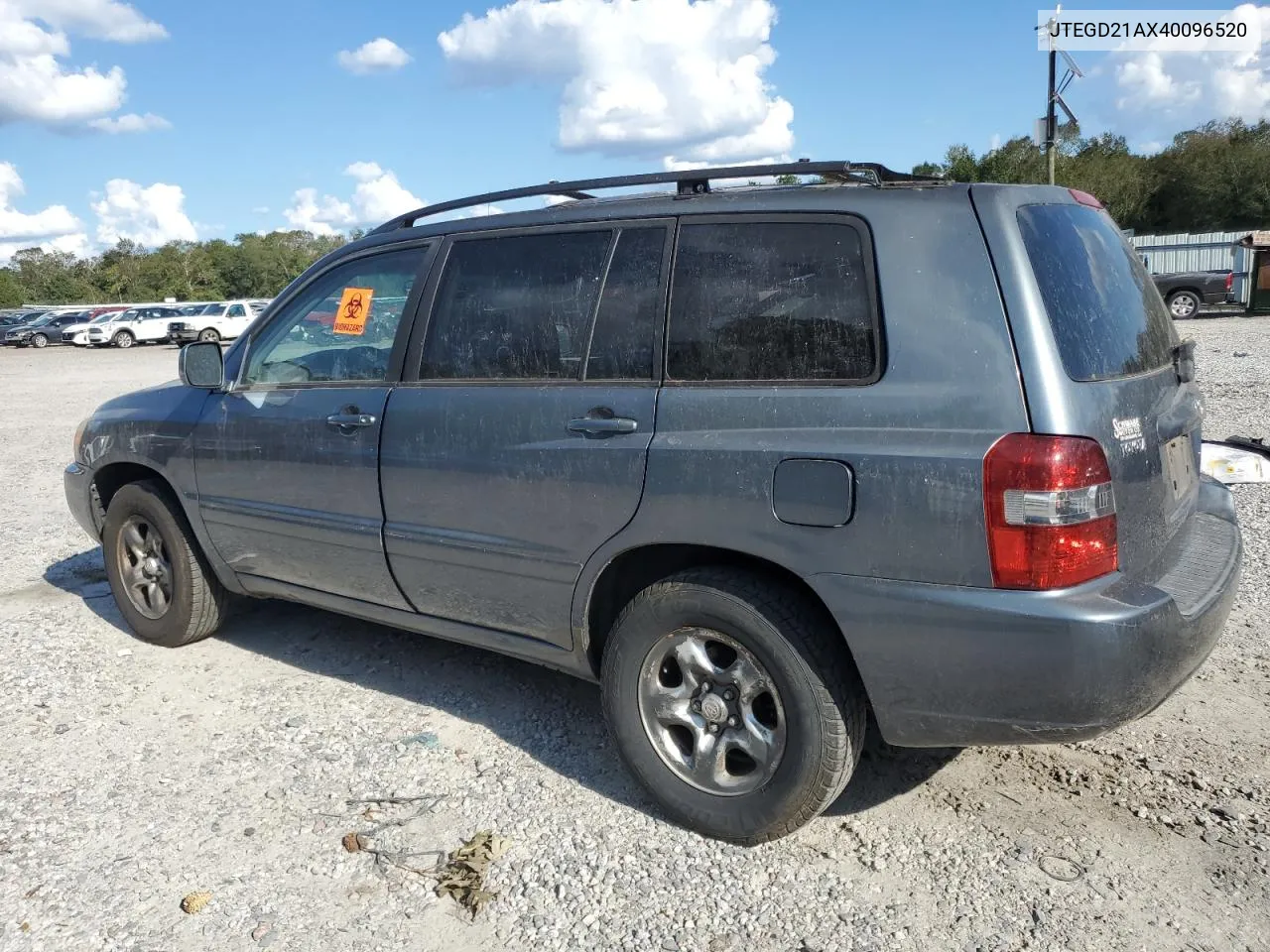 2004 Toyota Highlander VIN: JTEGD21AX40096520 Lot: 74181504