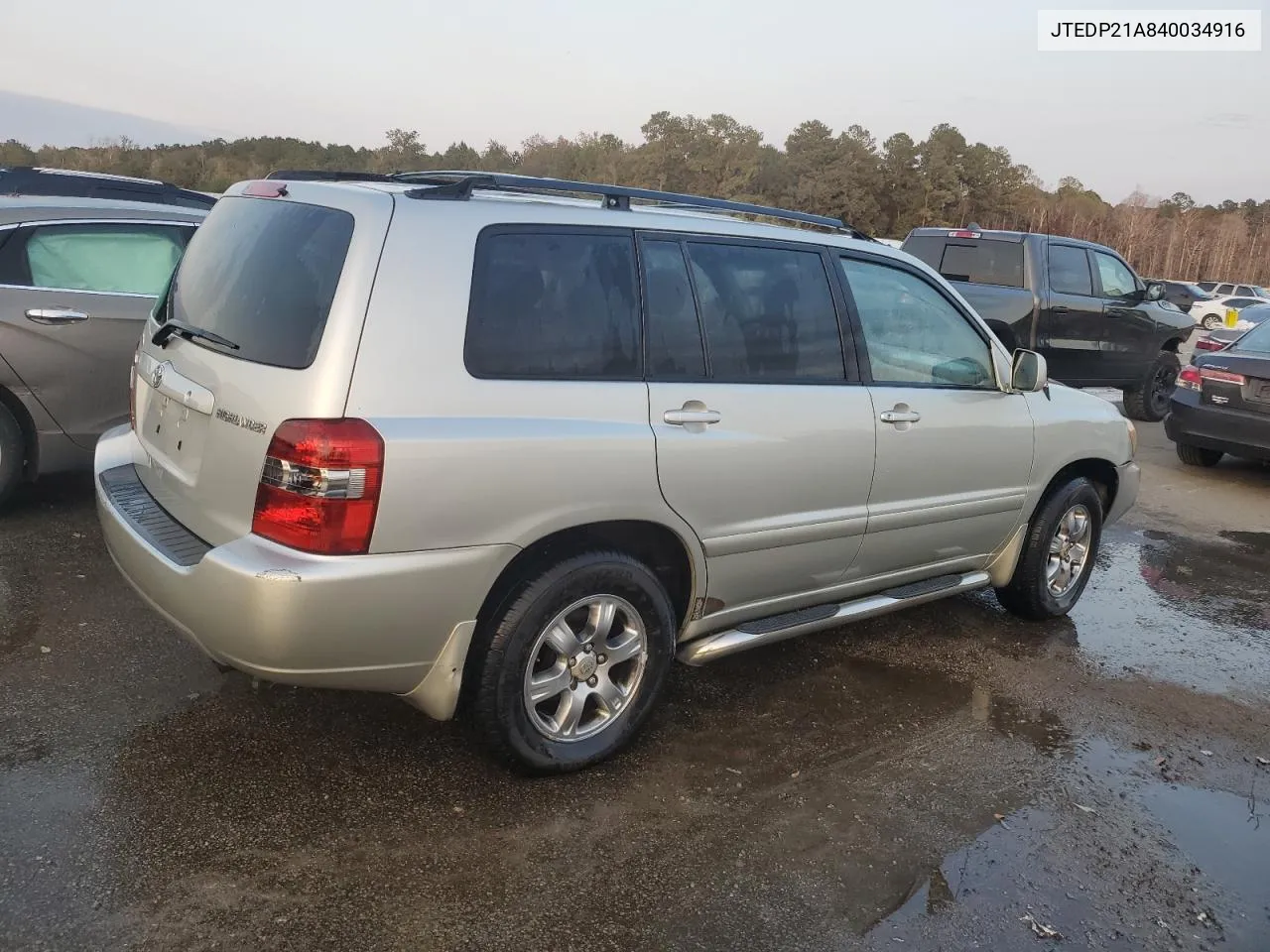 2004 Toyota Highlander Base VIN: JTEDP21A840034916 Lot: 75609184